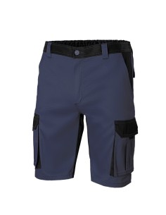 Pantalón corto multibolsillo azul navy/negro 103021B