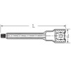 Llave de vaso con punta huella XZN VDE 1000V 3/8" mod 12175