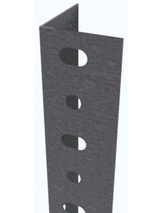 Ángulo estantería ranurado P40 metal galvanizado