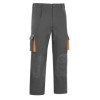 Pantalón multibolsillo gris/naranja CARGO PRGA