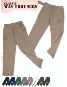 Pantalón multibolsillo gris WAY CLASSIC 1592