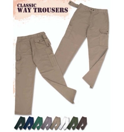 Pantalón multibolsillo gris WAY CLASSIC 1592
