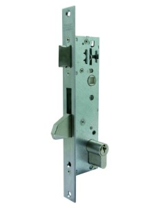 Cerradura metálica embutir inoxidableporte/paletón basculante