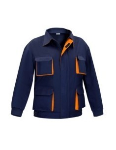 Cazadora multibolsillo marino/naranja CARGO PRA35