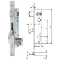 Cerradura perfil metálico estrecho 4240BE frente inoxidable