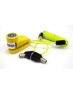 Antirrobo moto bloqueo disco amarillo
