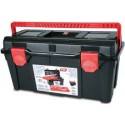 Caja de herramientas de plástico con estuche y bandeja mod 30