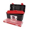 Caja de herramientas de plástico con estuche y bandeja mod 30