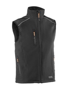 Chaleco cortaviento multibolsillo negro 1895B