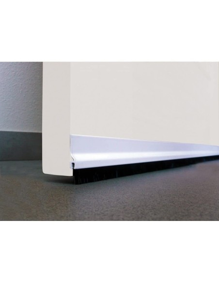 Burlete aluminio adhesivo con fleco 92 cm