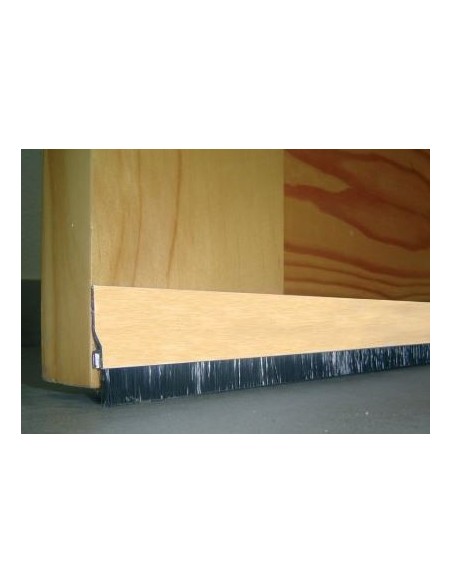 Burlete aluminio adhesivo con fleco 92 cm
