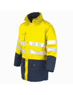 Parka alta visibilidad 3 en 1 amarilla/marino VALDIEZZA