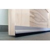 Burlete aluminio adhesivo con fleco 125 m