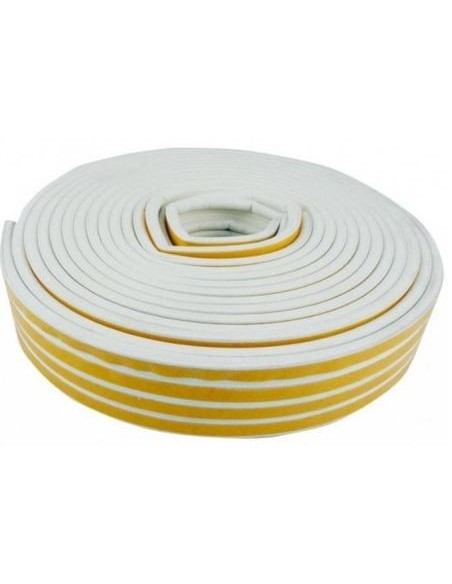 Burlete caucho forma "E" 9 mm x 6 m