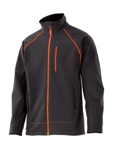 Chaqueta softshell negro/naranja fluor 206001
