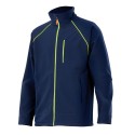 Chaqueta softshell azul marino/amarillo fluor 206001