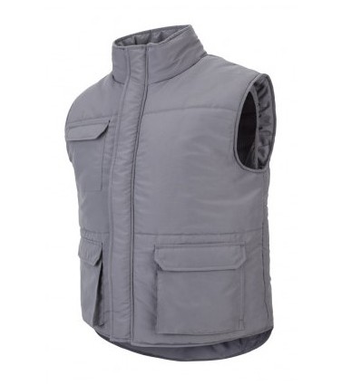 Chaleco multibolsillo acolchado gris 105901