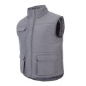 Chaleco multibolsillo acolchado gris 105901