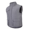 Chaleco multibolsillo acolchado gris 105901