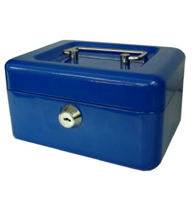 Caja de caudales azul