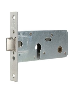 Cerradura embutir madera mod 5557 latón niquelado