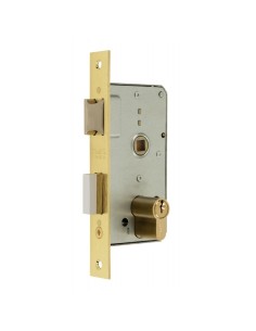 Cerradura embutir madera mod 15110 hierro latonado