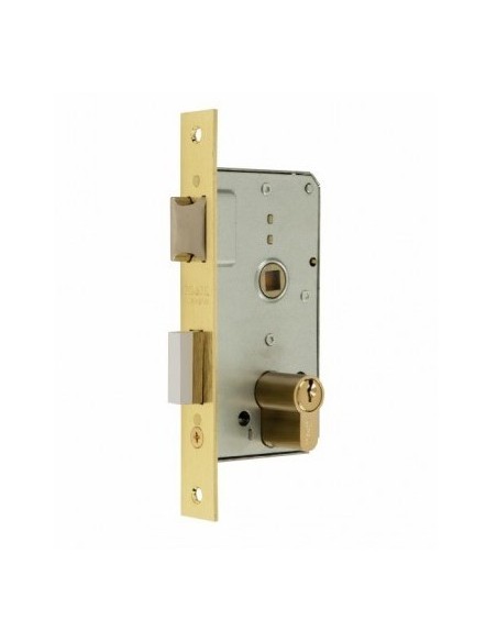 Cerradura embutir madera mod 15110 hierro latonado