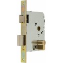 Cerradura embutir madera 2501-2 latón canto cuadrado