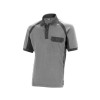 Polo manga corta gris/negro FLEX 670