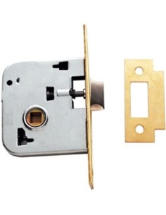 Cerradura madera embutir latonado con candado