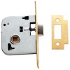 Cerradura madera embutir latonado con candado