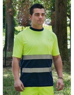 Polo manga corta alta visibilidad HV720BC