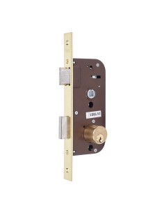 Cerradura madera embutir latonado con cuadradillo