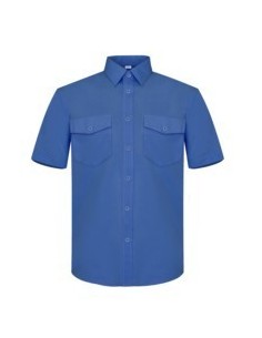 Camisa manga corta 2 bolsillos azul L5001 P29