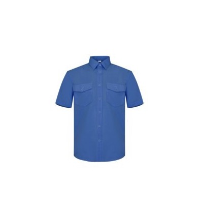 Camisa manga corta 2 bolsillos azul L5001 P29