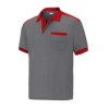 Polo manga corta gris/rojo CARGO L5000