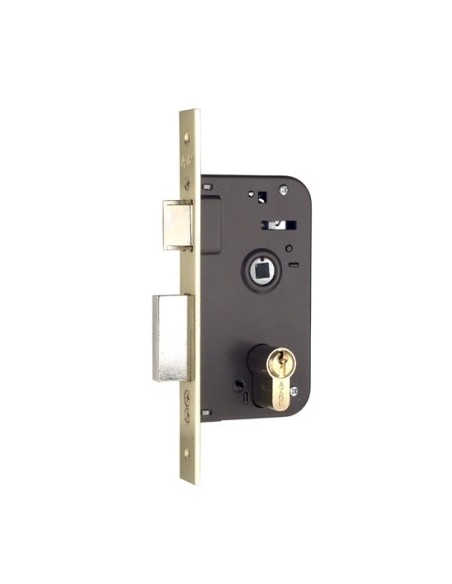 Cerradura madera embutir niquelado con cuadradillo