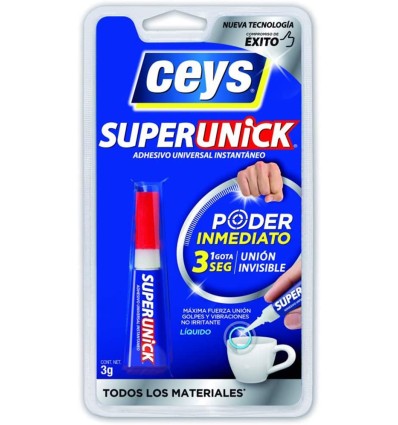 Pegamento instantáneo cianocrilato SUPERCEYS