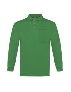 Polo manga larga verde CM-101
