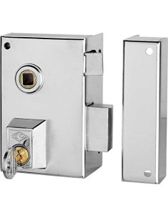 Cerradura sobreponer mod 56 A hierro niquelado 70x45mm HN