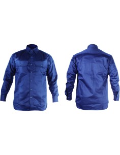 Camisa manga larga ignífuga-antiestática marino WLR-100