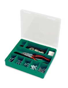 Estuche organizador con separadores fijos