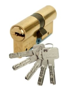 Cilindro seguridad leva larga mod C6 latón