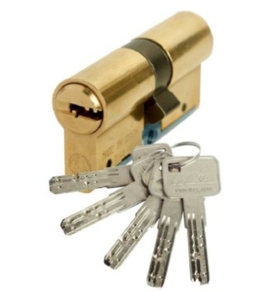 Cilindro seguridad leva larga mod C6 latón