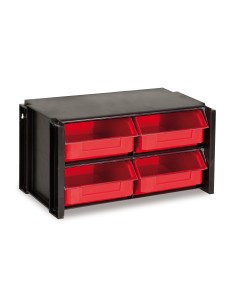 Estante organizador apilable con gavetas