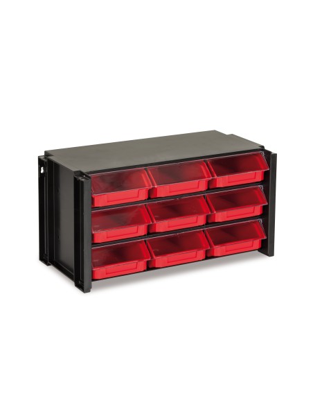 Estante organizador apilable con gavetas