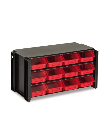 Estante organizador apilable con gavetas