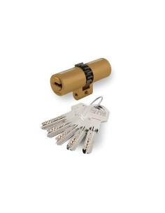 Cilindro seguridad perfil suizo mod SPR14 latón