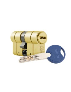 Cilindro alta seguridad leva larga doble embrague SCX PLUS latón
