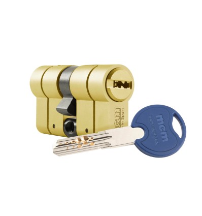 Cilindro alta seguridad leva larga doble embrague SCX PLUS latón